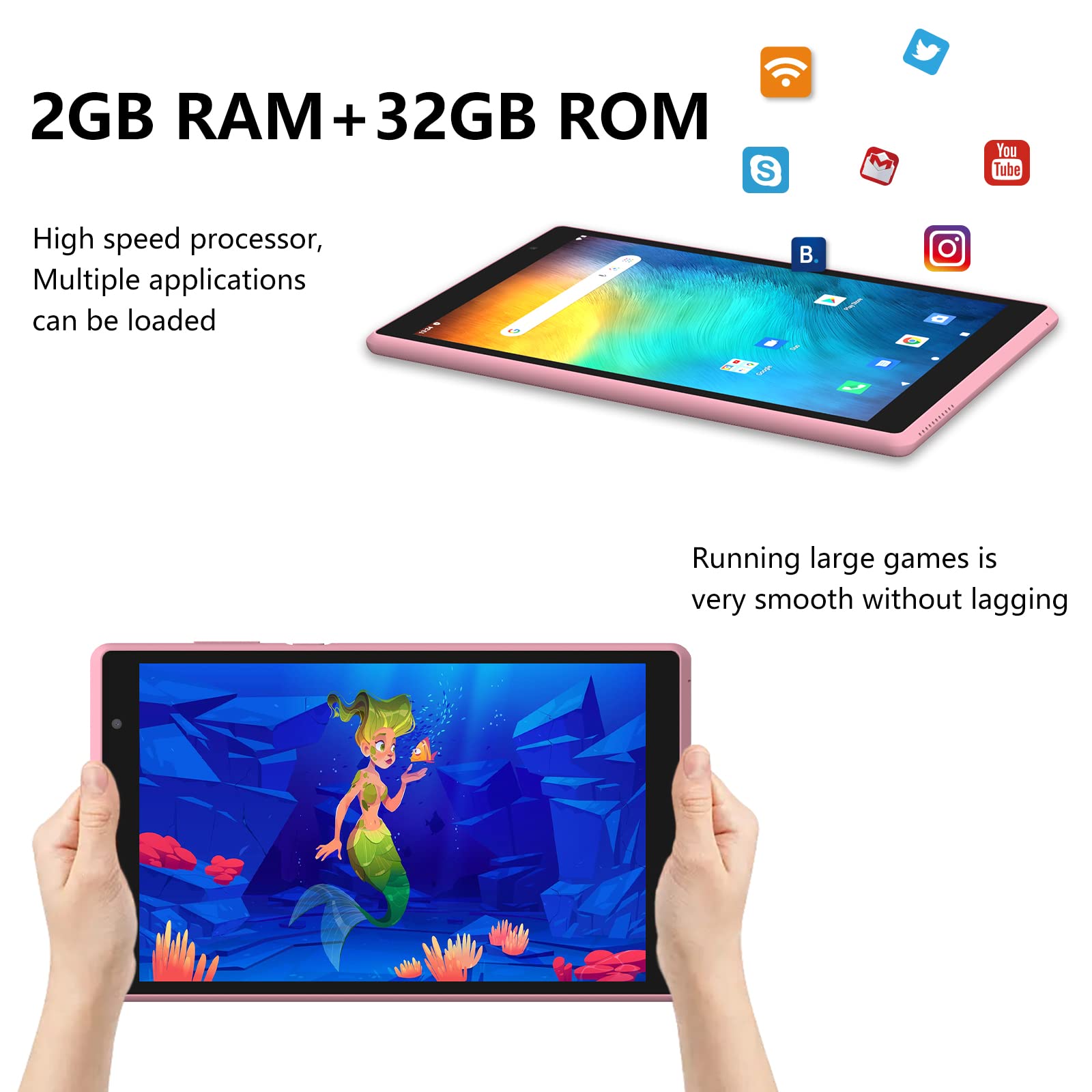 ATOZEE Tablet Android 11 de 8 Polegadas, 32GB, Expansível até